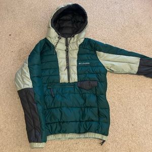 Columbia 3/4 zip puffer jacket
